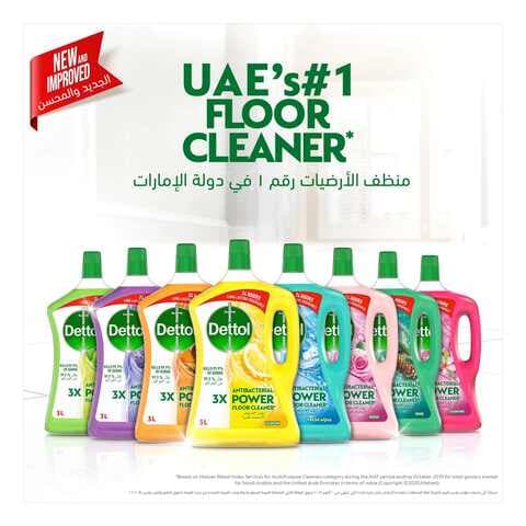 Dettol Lavender Antibacterial Power Floor Cleaner 3L With All-Purpose Cleaner Lemon Squeeze 500ml
