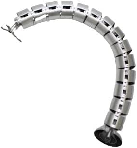 Under Office Desk Mounted Snake Cable - Grey