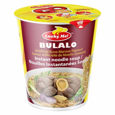 Lucky Me! Cup Mini Instant Noodle Soup Bulalo, 40g, Monde Nissin