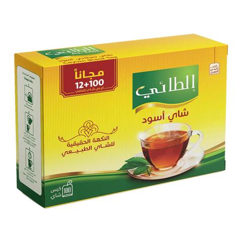 Al Taie Black Tea 100 + 12 Bags Free