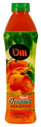 Buy Dili Orange  Peach Cocktail Juice - 1 Liter in Egypt