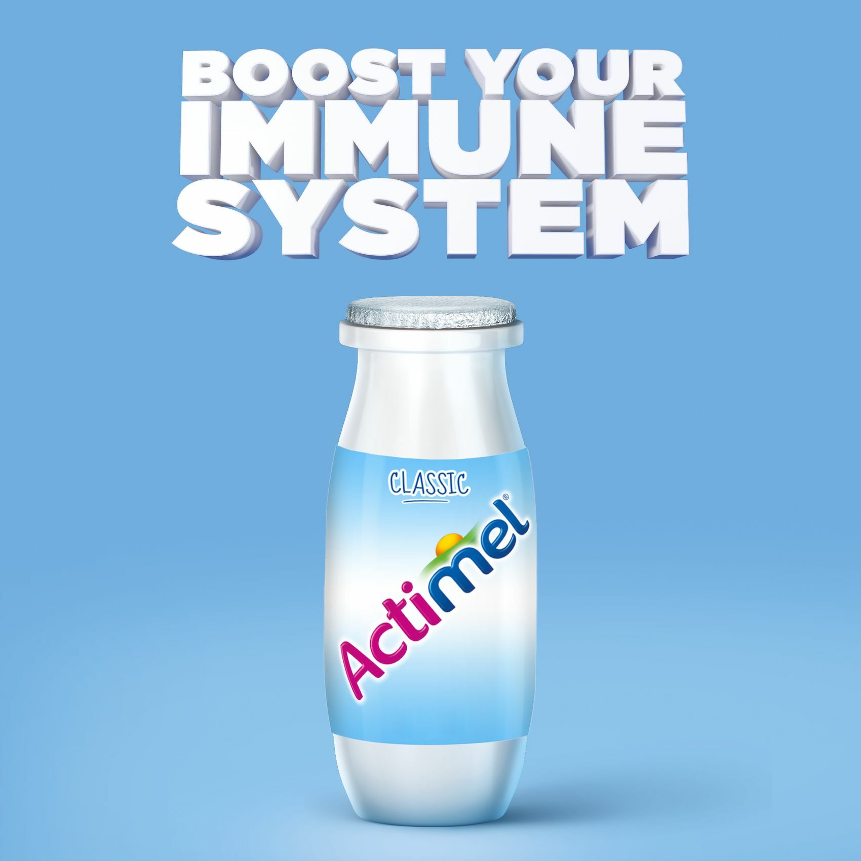 Buy Actimel Classic Plain Dairy Low Fat Drink 93ml x Pack of 4 Online