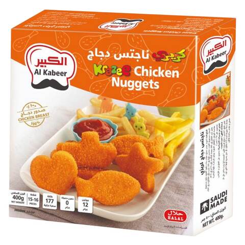 Buy Al Kabeer Krazee Chicken Nuggets 400g in Saudi Arabia