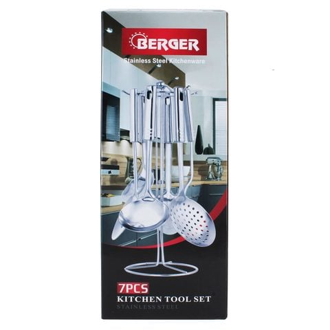 Berger Stainless Steel Kitchen Tools Set Silver 7 PCS