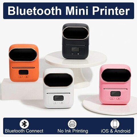 Mini Printer, Thermal Inkless Printer Portable Ergonomic Design