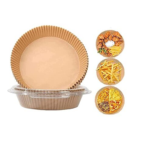 Air Fryer Disposable Paper Liner, 50PCS Round Aluminum Foil