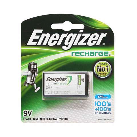 Energizer Recharge Size 9V Battery 8.4V&times;1pc