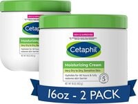 Cetaphil Body Moisturizer Hydrating Cream For Dry To Very Dry, Sensitive Skin, Fragrance Free, Non Comedogenic &amp; Greasy, 32 Oz, Pack Of 2