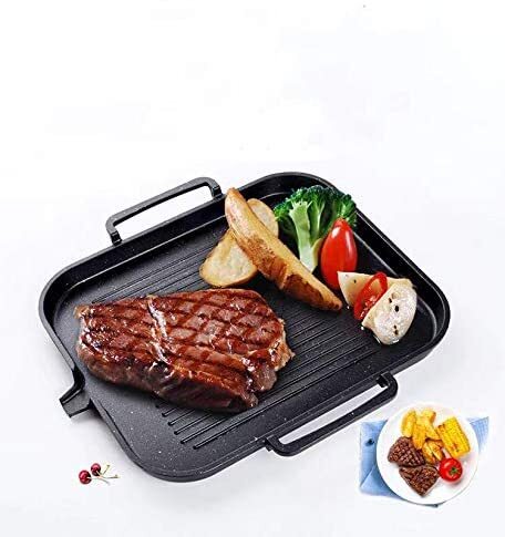 BBQ Grill pan Barbecue Oven Non-stick Bakeware-Induction cooker compatible aluminum non-stick coated bakeware  with grease drainage system