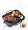 BBQ Grill pan Barbecue Oven Non-stick Bakeware-Induction cooker compatible aluminum non-stick coated bakeware  with grease drainage system