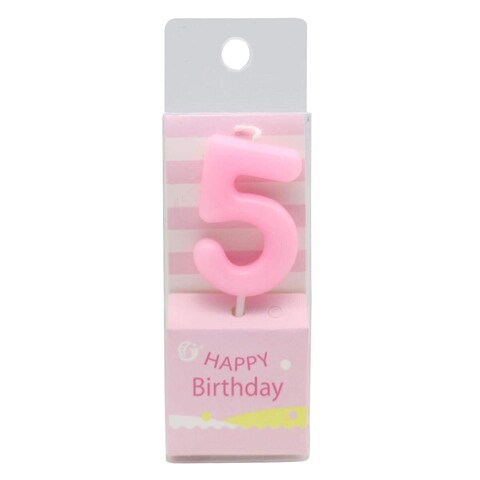 Treasures Number 5 Birthday Candle