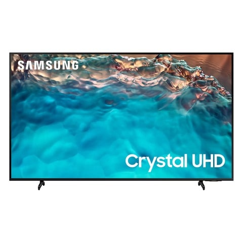 Buy Samsung  BU8000 55-Inch Crystal UHD 4K Flat Smart TV UA55BU8000UXZN Black in UAE