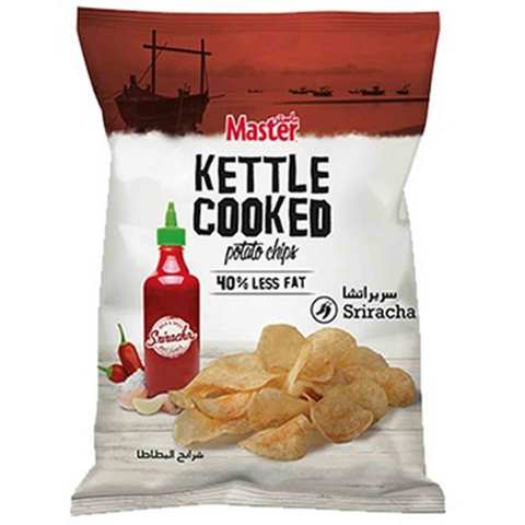 Master Chips Potato Kettle Cooked Sriracha 45 Gram