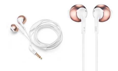 JBL T205 Headphones In-ear Rose Gold