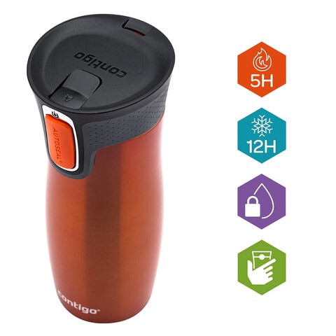 Contigo Byron Insulated Travel Mug - 470ml - Red