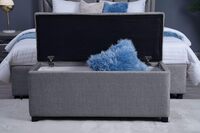 PAN Home Home Furnishings Emirates Gigastorage Bench Chanel Grey