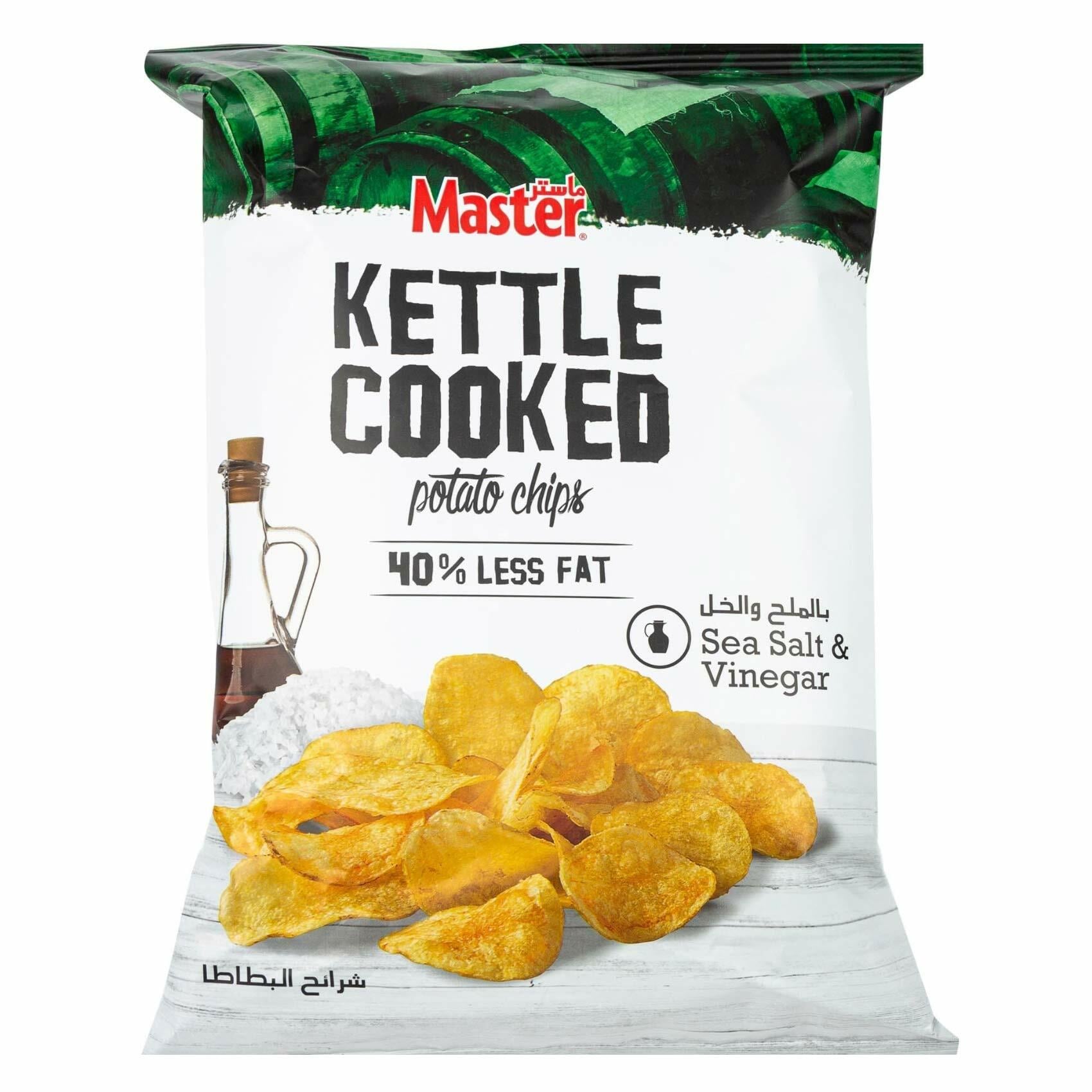 Buy Master Kettle Cooked Salt And Vinegar Potato Chips 170g Online ...