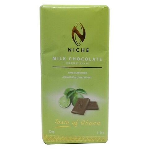 Niche Lime Flavoured Milk Chocolate 100g