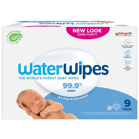 Buy Water Wipes Purest Baby Wipes White 60 Wipes Pack of 9 Online