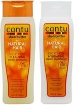 Buy Cantu Shea Butter Cleansing Shampoo + Hydrating Conditioner 400ml "Set" in UAE