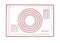 Generic 40X60Cm Roasta Non-Stick Silicone Baking Mat Kneading Pad Sheet Glass Fiber Rolling Dough Large Size For Cake Macaron Kitchen Tools (40X60, Red)