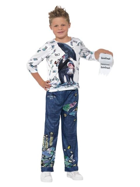 David Walliams Billionaire Boys Child Costume S
