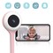 جهاز مراقبة الأطفال بالفيديو (لولي بوب) بتقنية (اتش دي) واي فاي من القطن باللون الوردي