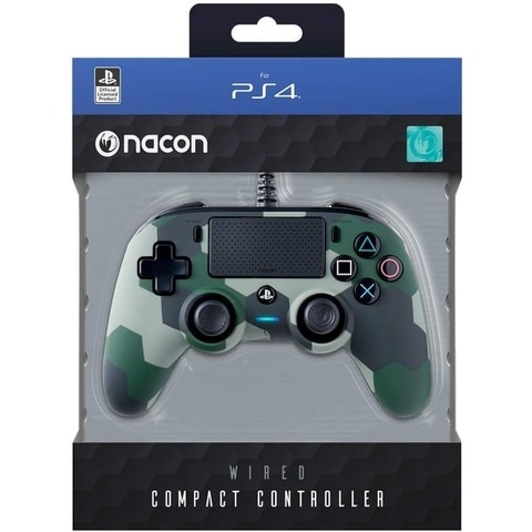 Buy Ps4 Nacon Wired Compact Controller Camo Army Online Shop Electronics Appliances On Carrefour Uae