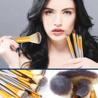 18 Pcs/Set Make up Brushes Contour Concealers Blending Face Powder Eye shadow Cosmetic Brushes with PU Leather Bag