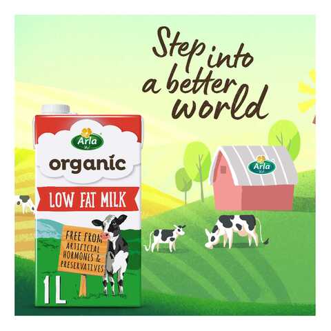 Arla Organic Milk Low Fat Multipack 1L Pack of 10