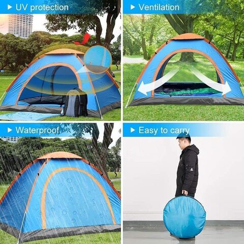 Buy Camping Dome Outdoor Family Tent Waterproof Tent with Carry