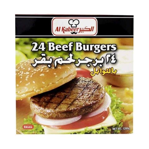 Al Kabeer 24 Beef Burger Spicy 1.2kg price in UAE | Carrefour UAE ...