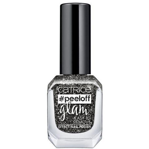 Buy Catrice Peeloff Glam Nail Polish 04 Glitter Black 11ml in Saudi Arabia