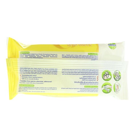 Dettol Fresh Anti-Bacterial Skin 10 Wipes