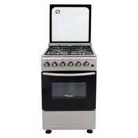 Super 4 Burner General Freestanding Gas Cooker SGC5470MSFS Silver/Black 50x50cm