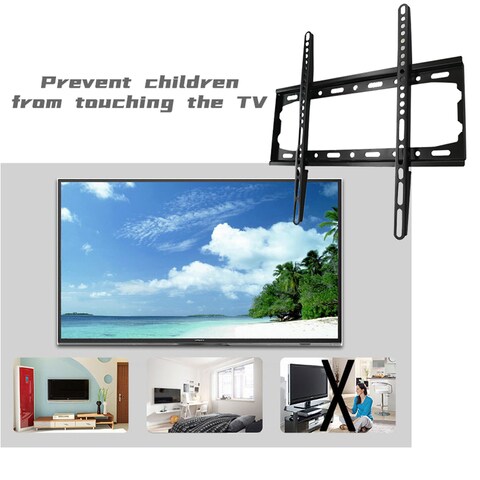 Generic-Universal 40kg Load-bearing TV Wall Mount Bracket Fixed Flat Panel TV Frame for 26-55 Inch LCD LED Monitor Flat Panel TV Stand Holder