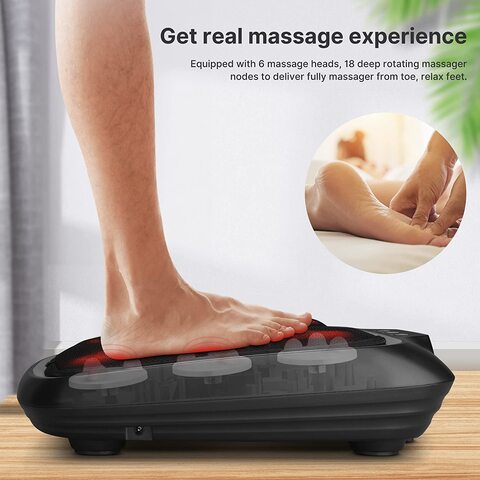 Buy Renpho Foot Massager With Heat, Shiatsu Heated Electric Foot ...