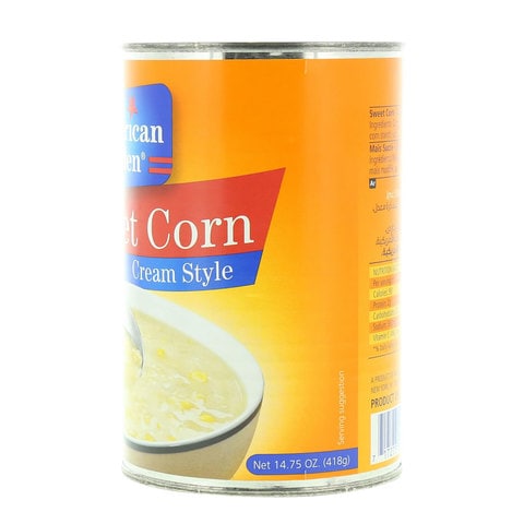 American Garden Sweet Corn Cream Style 418 Gram