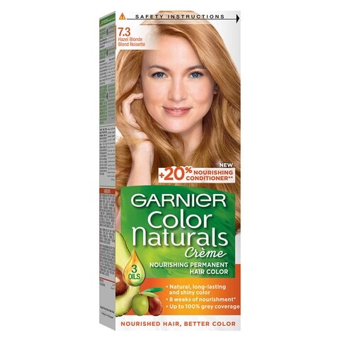 Garnier Color Naturals Creme Nourishing Permanent Hair Colour 7.3 Hazel Blonde
