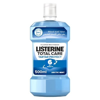 Buy Listerine Cool Mint Daily Mouthwash Mint Flavour Blue 500ml Online -  Shop Beauty & Personal Care on Carrefour UAE