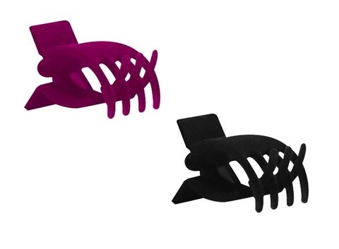 Buy Aiwanto 2Pcs Hair Crab With Velvet Cover Hair Clip For Pony