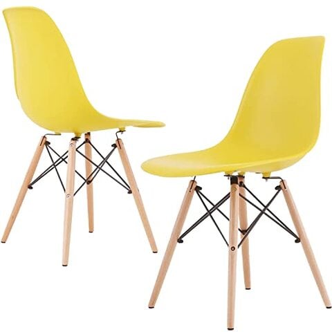 Yellow 2024 dining chairs