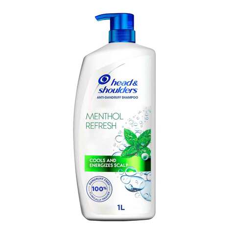 Head  Shoulders Menthol Refresh AntiDandruff Shampoo for Itchy Scalp, 1L
