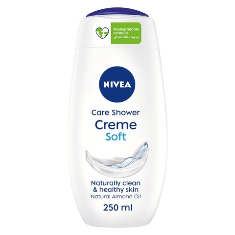 NIVEA Shower Gel Body Wash  Creme Soft Almond Oil Mild Scent  250ml
