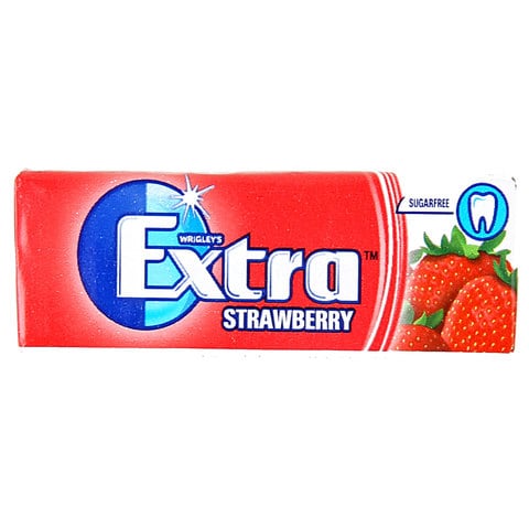 Wrigleys Extra Gum Strawberry, 10 pellets