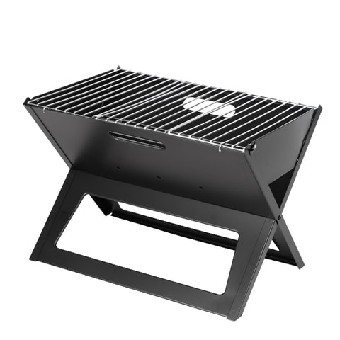 NOTEBOOK PORTABLE FLAT-FOLDING BBQ CHARCOAL GRILL