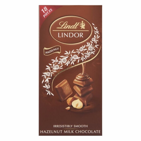 Lindt LINDOR Milk Chocolate Bar, 100g