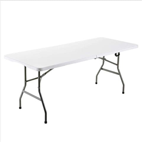 Buy Lanny Heavy Duty Folding Plastic Table Zk180 Portable Centerfold Ideal For Crafts Inside Outside Indoor Outdoor Waterproof Sunproof Events Application Convenient Carry Handle 6 Person White Online Shop Home Garden On Carrefour