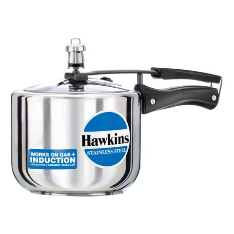 Hawkins Pressure Cooker Stainless Steel Tall 3L Silver