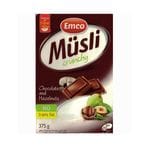 Buy Emco Muesli Crunchy Chocolate And Hazelnut 375g in UAE